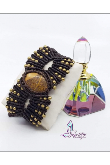 Elephant Jasper Macrame' Bracelet